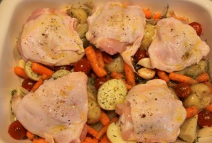 Жареная курица с овощами - фото шаг 2