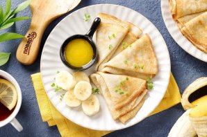 Блинчики с бананом - фото шаг 11