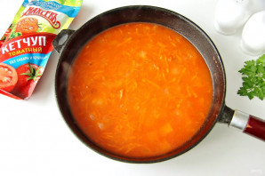 Фаршированные перцы в томатном соусе с кетчупом без сахара - фото шаг 5