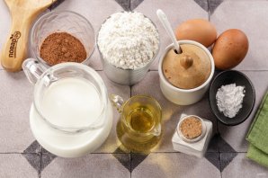 Шоколадные блинчики - фото шаг 1