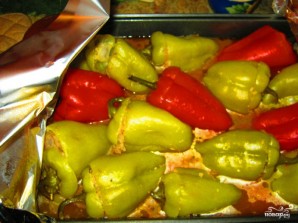 Фаршированный болгарский перец в духовке - фото шаг 8