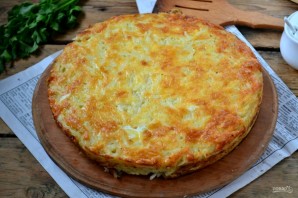 Запеканка из тертого картофеля с сыром и чесноком - фото шаг 9