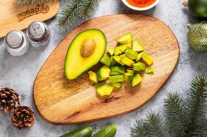 Закуска на Новый год в виде ёлки - фото шаг 2