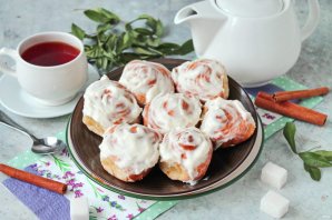 Синабоны из слоеного теста - фото шаг 9