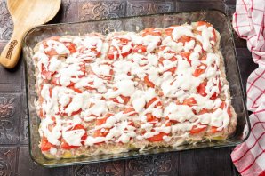 "Мясо по-французски" из куриного фарша - фото шаг 13