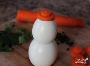 Новогодняя закуска "Снеговик" - фото шаг 3