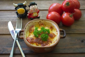 Грудка с помидорами и сыром - фото шаг 6