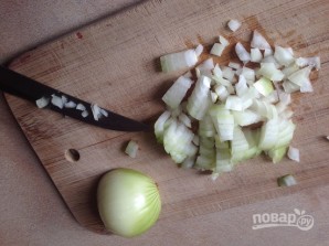 Салат из куриной печени с грибами - фото шаг 5