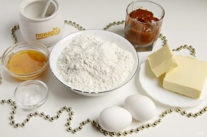 Пирожные "Медовые сласти" на Новый год 2026 - фото шаг 1