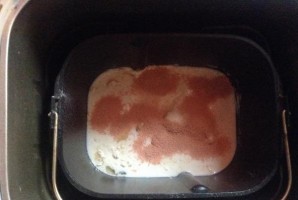 Тесто на кефире в хлебопечке - фото шаг 4