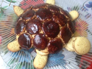 Торт "Черепаха" со сгущенкой - фото шаг 12