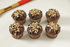 Шоколадно-ореховые кексы - фото шаг 12