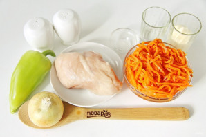 Салат с корейской морковкой и курицей - фото шаг 1