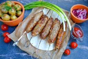 Люля-кебаб в жировой сетке - фото шаг 14