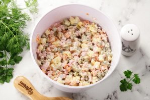 Салат "Пасхальный венок" - фото шаг 8