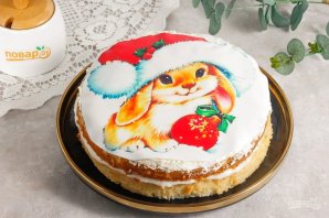 Торт "Новогодний Кролик" - фото шаг 10