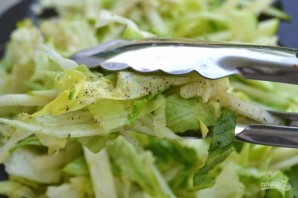 Салат с зелеными яблоками - фото шаг 5