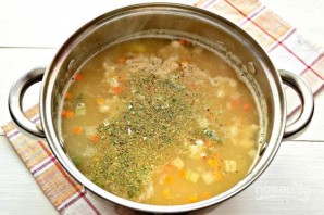 Гороховый суп с курицей - фото шаг 8