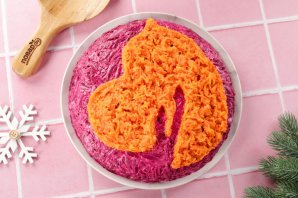 "Селёдка под шубой" на год Лошади - фото шаг 9