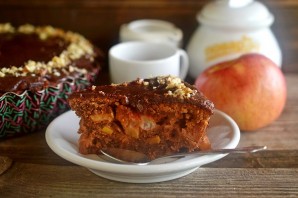 Яблочный пирог с глазурью - фото шаг 15