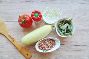 Салат с гречкой и овощами - фото шаг 1