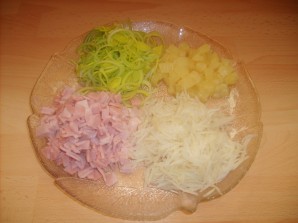 Салат из сельдерея и ветчины - фото шаг 2