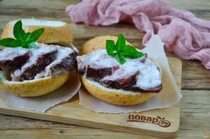 Горячий бутерброд со свининой - фото шаг 8