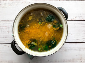 Суп из брокколи и зеленого горошка - фото шаг 6