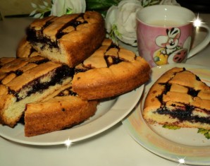 Пирог с черничным вареньем - фото шаг 7