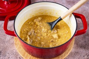 Гороховая каша с мясом - фото шаг 10