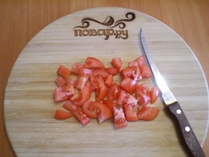 Куриные сердечки с помидорами - фото шаг 4
