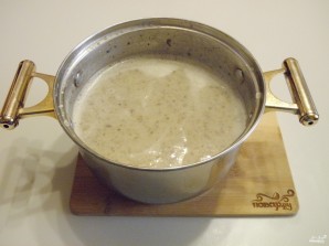 Крем-суп из шампиньонов со сливками - фото шаг 8