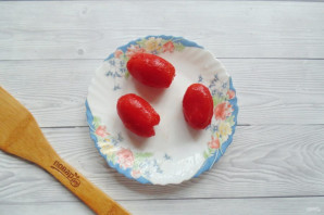 Салат из запеченных баклажанов, помидоров и перца - фото шаг 6