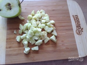 Запеченная пшенная каша с тыквой и яблоком  - фото шаг 6