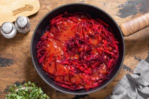 Постный борщ с грибами - фото шаг 8