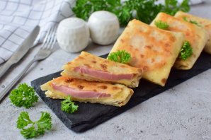 Конвертики с ветчиной и сыром - фото шаг 9