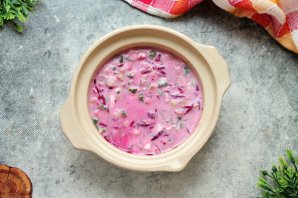 Окрошка со свеклой - фото шаг 11