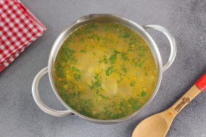 Суп с лапшой и лососем - фото шаг 7