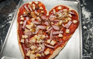 Пицца на день святого Валентина - фото шаг 5