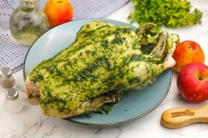 Утка с яблоками в рукаве - фото шаг 2