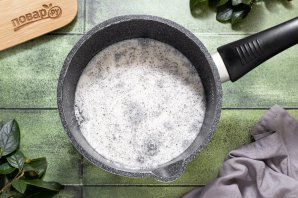 Пудинг с черным кунжутом - фото шаг 6