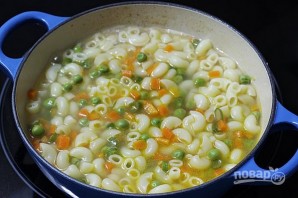 Густой суп с макаронами - фото шаг 6