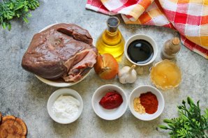 Печень по-корейски