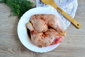 Курица с картошкой в соевом соусе в духовке - фото шаг 2