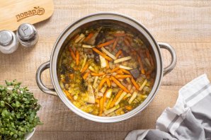 Постный грибной суп из сушеных грибов - фото шаг 12