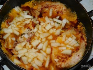 Свинина в горчично-имбирном маринаде с апельсинами - фото шаг 4