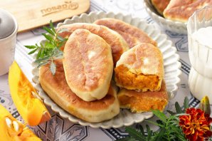 Пирожки с тыквой - фото шаг 16