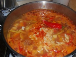 Кавказский суп из баранины   - фото шаг 14