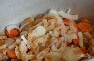 Овощное рагу с курицей и кабачками - фото шаг 2