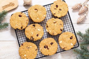 Новогоднее печенье с клюквой - фото шаг 8